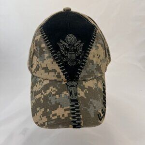 Camouflage US Army Bald Eagle Embroidered Adjustable Baseball Cap 100% Cotton